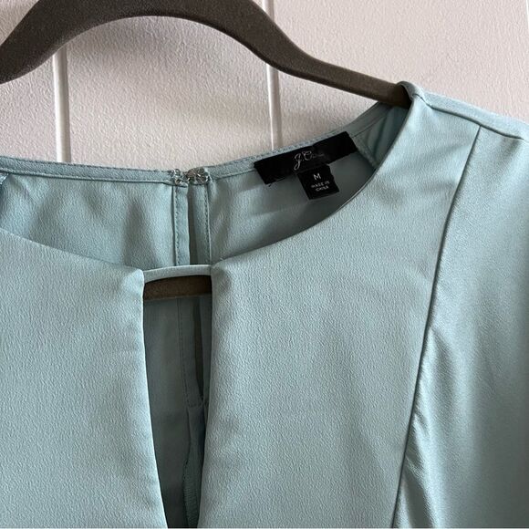 J. Crew Keyhole V-neck Blouse Satin-Backed Crepe - Picture 15 of 15